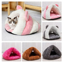 Pet Cat Dog Soft Warm Nest Kennel Bed Cave House Sleeping Bag Mat Pad Tent Pets Winter Warm Cozy Bed