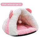 Pet Cat Dog Soft Warm Nest Kennel Bed Cave House Sleeping Bag Mat Pad Tent Pets Winter Warm Cozy Bed