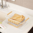 Household Metal Wire Basket Bin Storage Organizer