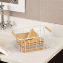 Household Metal Wire Basket Bin Storage Organizer