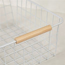 Household Metal Wire Basket Bin Storage Organizer