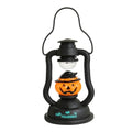 Hallo-ween Pum-pkin Lantern Batt-ery Operated Light-Up Pum-pkin Themed Lamp Scary Light Up Lantern for Hallo-ween Party Decoration