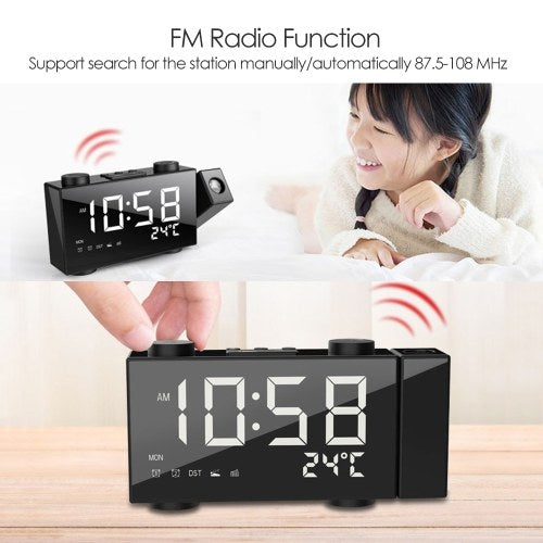 6 Inch Digital FM Projection Radio Alarm Clock