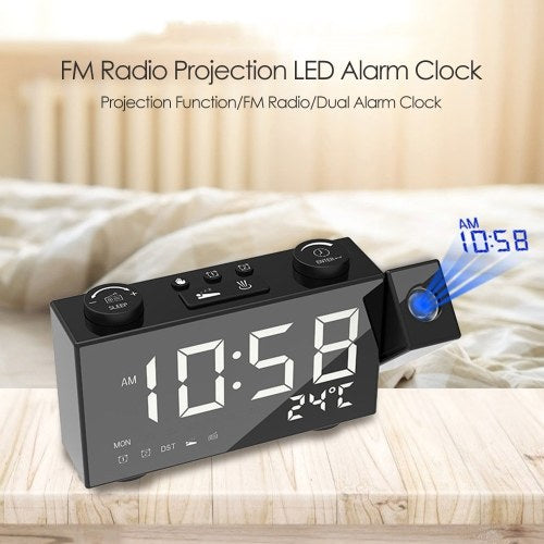 6 Inch Digital FM Projection Radio Alarm Clock