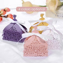 10Pcs Laser Cut Favor Boxes Hollow Design