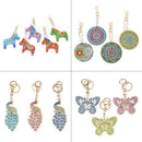 DIY Diamond Painting Keychain Pendant Multi-color Horse Key Ring