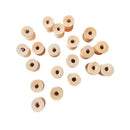 20Pcs Vintage Style Empyty Wooden Bobbins Spools Reels Organizer