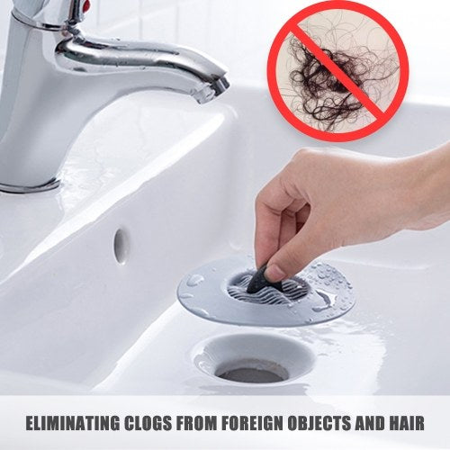 Shower Drain Covers TPR Hair Stopper Catcher Sink Strainer