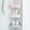 Bathroom Corner Shelf Adhesive Wall-mounted Storage Rack Holder