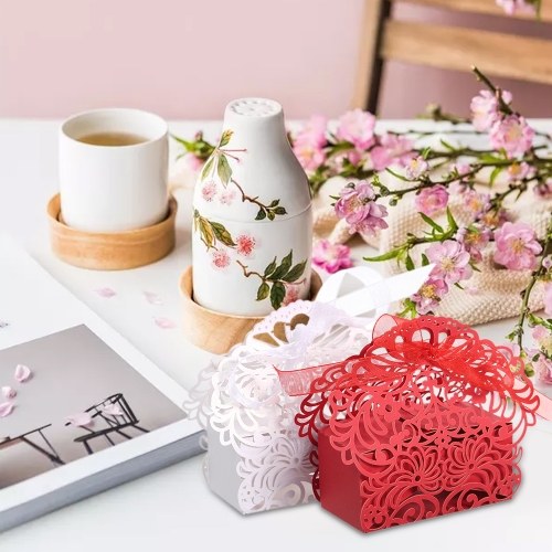 10Pcs Laser Cut Favor Boxes