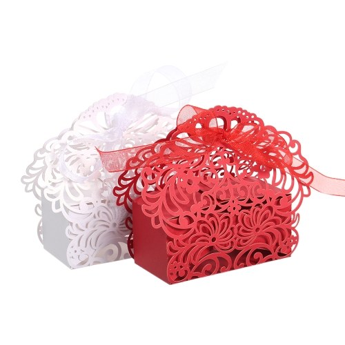 10Pcs Laser Cut Favor Boxes