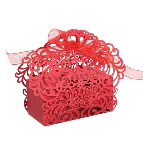 10Pcs Laser Cut Favor Boxes