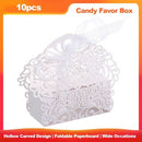 10Pcs Laser Cut Favor Boxes