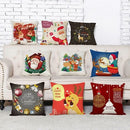 Pillow Cover Christmas Tree Cartoon