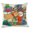 Pillow Cover Christmas Tree Cartoon