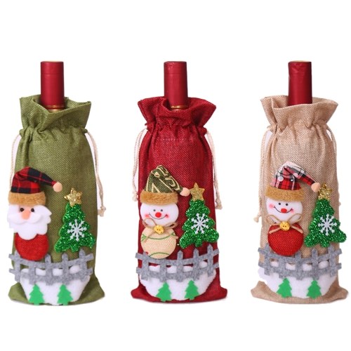 Christmas Wine Bottle Cover Champagne Wine Bottle Cover