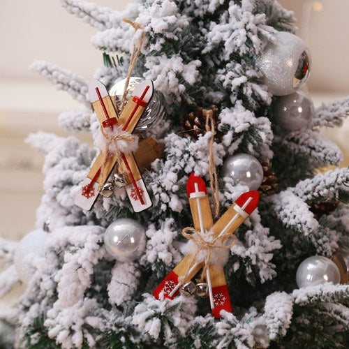 Wooden Sleigh Pendant Christmas Tree