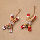 Wooden Sleigh Pendant Christmas Tree