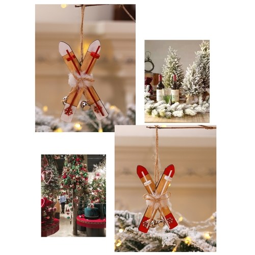 Wooden Sleigh Pendant Christmas Tree