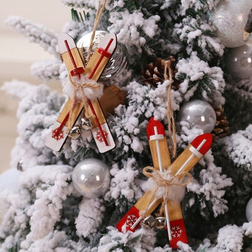 Wooden Sleigh Pendant Christmas Tree