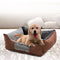 Pet Dog Bed Pet Sofa Dog Sleep Couch Cuddler Square Winter Warm Cotton Liner Waterproof Bottom Comfortable Cat Puppy Dog Bed