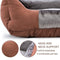 Pet Dog Bed Pet Sofa Dog Sleep Couch Cuddler Square Winter Warm Cotton Liner Waterproof Bottom Comfortable Cat Puppy Dog Bed