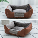 Pet Dog Bed Pet Sofa Dog Sleep Couch Cuddler Square Winter Warm Cotton Liner Waterproof Bottom Comfortable Cat Puppy Dog Bed