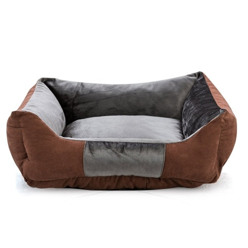 Pet Dog Bed Pet Sofa Dog Sleep Couch Cuddler Square Winter Warm Cotton Liner Waterproof Bottom Comfortable Cat Puppy Dog Bed