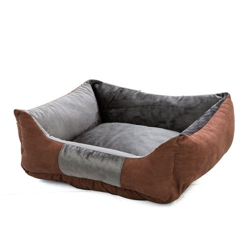 Pet Dog Bed Pet Sofa Dog Sleep Couch Cuddler Square Winter Warm Cotton Liner Waterproof Bottom Comfortable Cat Puppy Dog Bed