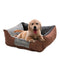 Pet Dog Bed Pet Sofa Dog Sleep Couch Cuddler Square Winter Warm Cotton Liner Waterproof Bottom Comfortable Cat Puppy Dog Bed