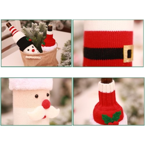 Wine Bottle Cover Christmas Decorations