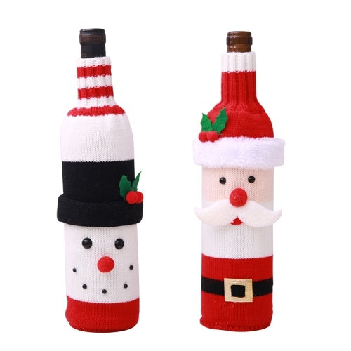 Wine Bottle Cover Christmas Decorations