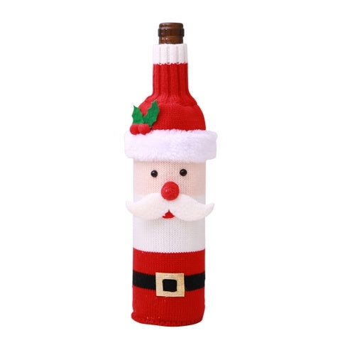 Wine Bottle Cover Christmas Decorations