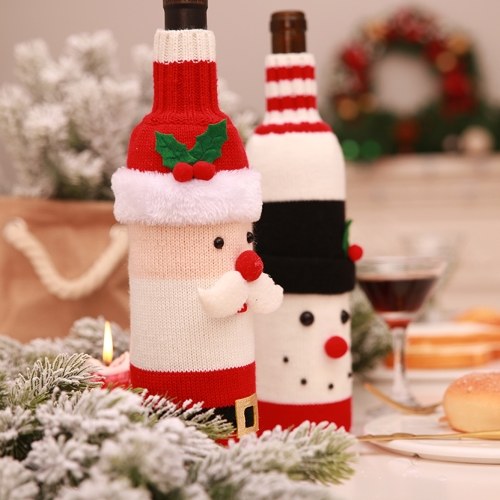 Wine Bottle Cover Christmas Decorations