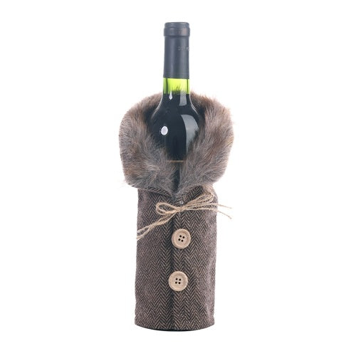 Wine Bottle Cover Christmas Decorations