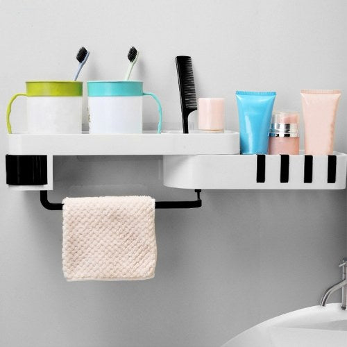 Bathroom Corner Shelf No Drilling Wall-mounted Storage Rack Holder