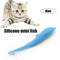 Cat Catnip Toys Fish Shape Toothbrush with Catnip Silicone Molar Stick