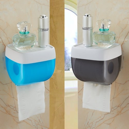 Wall-mounted Floating Perforation-free Punch-free Paper Towel Box Tissue Cover Napkin Holder Houseware Toilet Paper Roll Holder for Bathroom