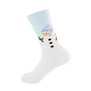 Christmas Cotton Socks Santa Snowman Snowflake Sock for Mens and Women