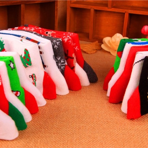 Christmas Cotton Socks Santa Snowman Snowflake Sock for Mens and Women