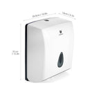 CHUANGDIAN Wall Mounted Tissue Dispenser Box Lock Design Large Capacity Visable Window Paper Holder Towel Container for Home Kitchen Bathroom Hotel Mall Office