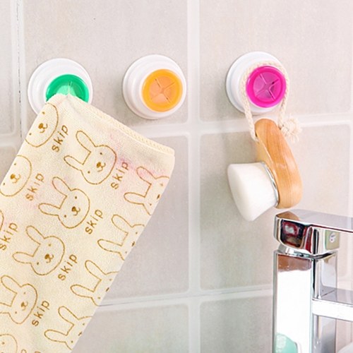 Dish Towel Holder Towel Hook Wall Mount Kitchen Towel Holder Towel Rack Hanger Round Self Adhesive Rag Hooks Easy Installation Door Bathroom Shower Outdoor Towel Holders