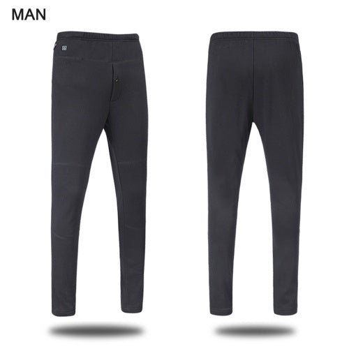 USB Heated Pants Women Rechargeable Slim thickening Heated Baselayer Pants