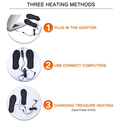 Heating Insoles USB Heated Insoles Electric Powered Heating Shoes Insoles