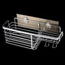 Adhesive Shower Caddy No Drilling 22 Lbs Bearing Weight Bathroom Shelf