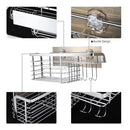 Adhesive Shower Caddy No Drilling 22 Lbs Bearing Weight Bathroom Shelf