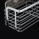 Adhesive Shower Caddy No Drilling 22 Lbs Bearing Weight Bathroom Shelf