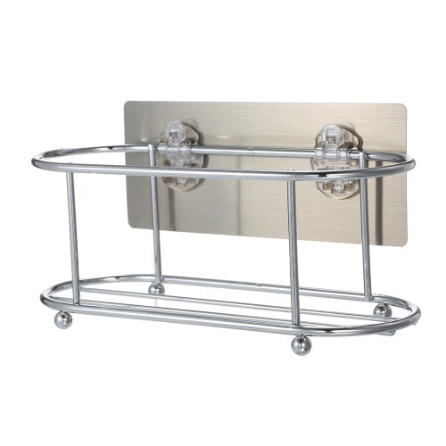 Adhesive Shower Caddy No Drilling 22 Lbs Bearing Weight Bathroom Shelf