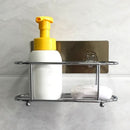 Adhesive Shower Caddy No Drilling 22 Lbs Bearing Weight Bathroom Shelf