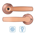 Intelligent Fingerprint Lock Set Keyless Door Lever Electronic Biometric Anti-Theft Hardware Door Locks with Deadbolt